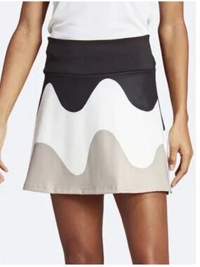 Adidas x Marimekko Medium Wavy Colorblock A-Line Tennis Skirt Sporty Active Eco